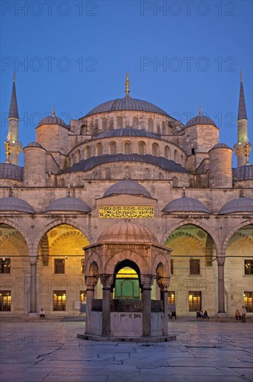 Blue Mosque by night