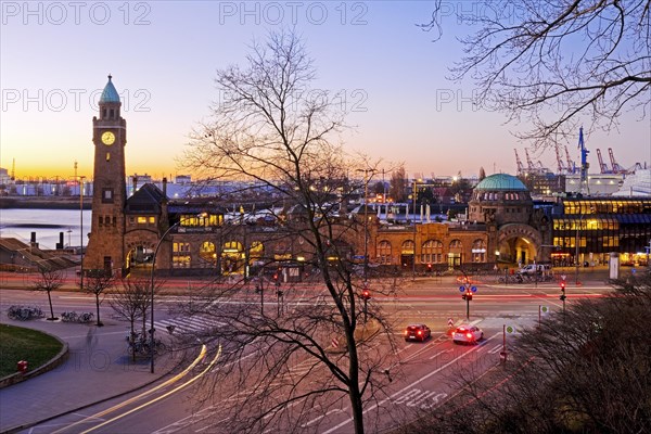 Clock tower and gauge tower at sunrise