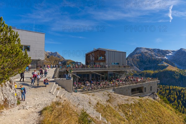 Jenner mountain station with panorama restaurant Jenneralm