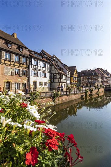 Half-timbered houses and the river Lauch in Little Venice