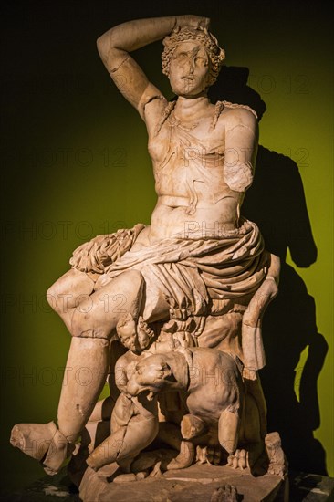 Marble statue of Dionysus