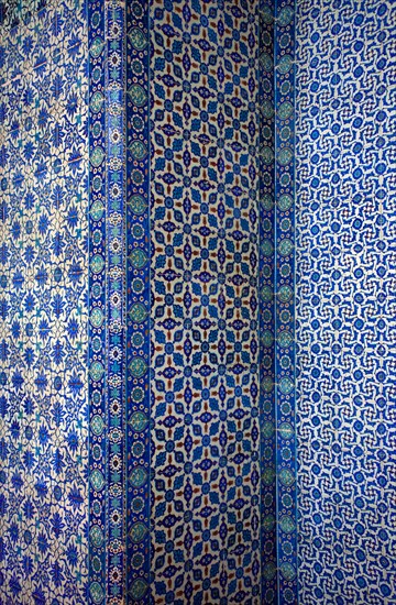 Iznik tiles in Ruestem Pasa Mosque