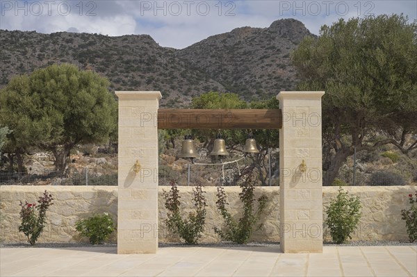 Bells at the new chapel at Agia Triada Monastery