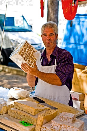 Market stall with sweets