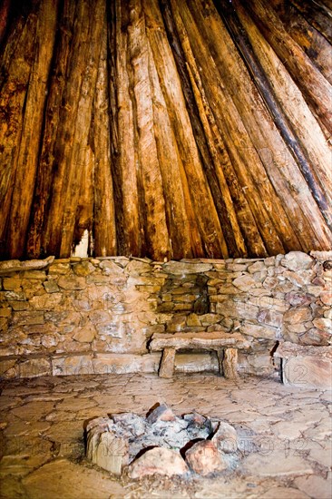 Replica Nuragher huts at Su Tempiesu