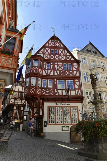 The historic Bernkastel market square