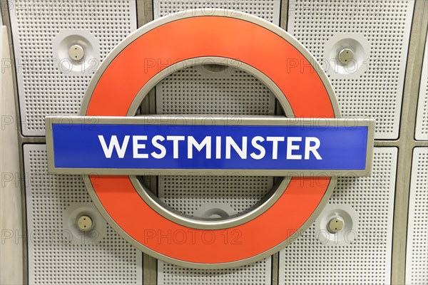 Underground sign WESTMINSTER