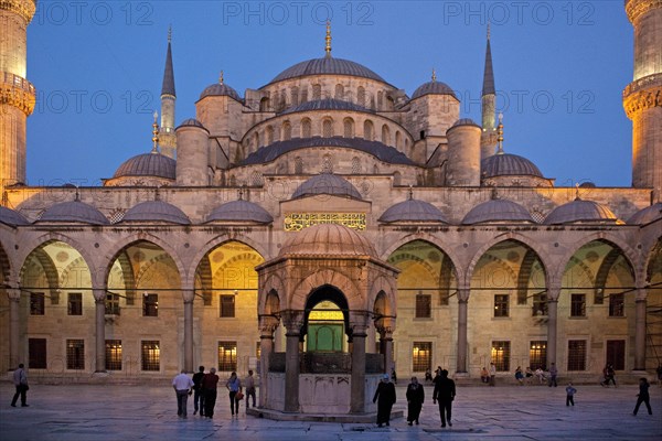 Blue Mosque by night