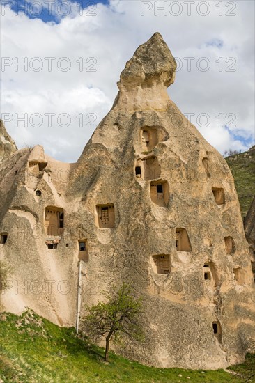 Living caves at Uechisar Castle Mountain