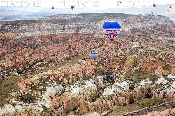 Balloon ride over fantastic tuff formations