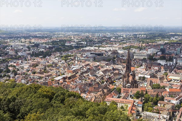 View from the Schlossberg Tower of Freiburg im Breisgau