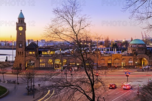 Clock tower and gauge tower at sunrise