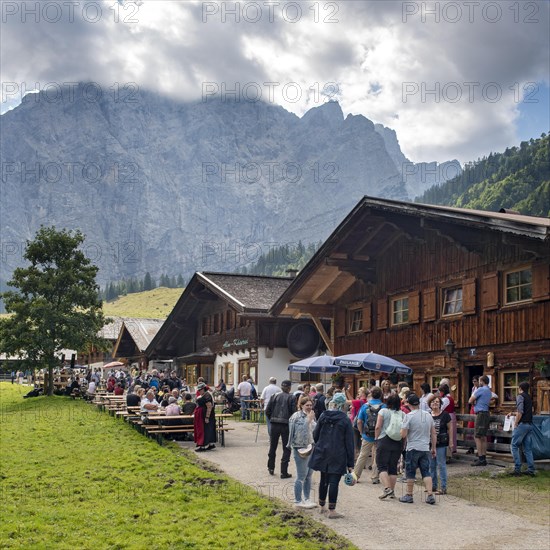 Kirtag in the alpine village of Eng