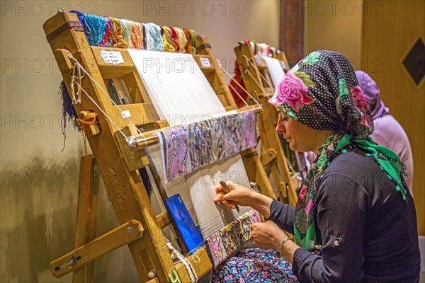 Woman at the loom