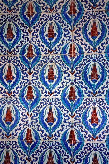 Iznik tulips in Ruestem Pasa Mosque