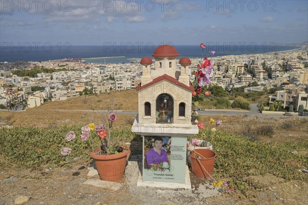 Shrine commemorating a traffic accident