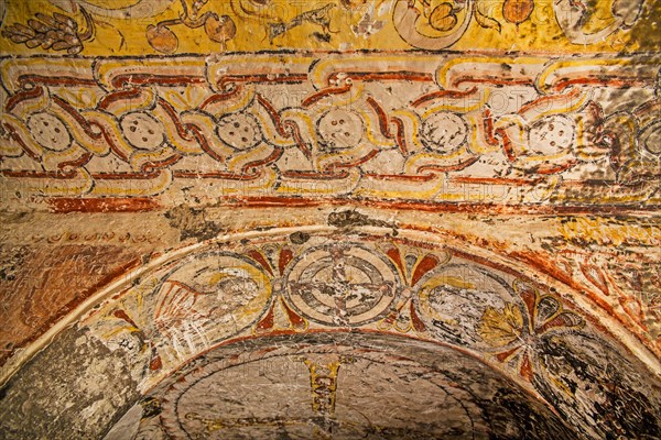 Cave church with frescoes