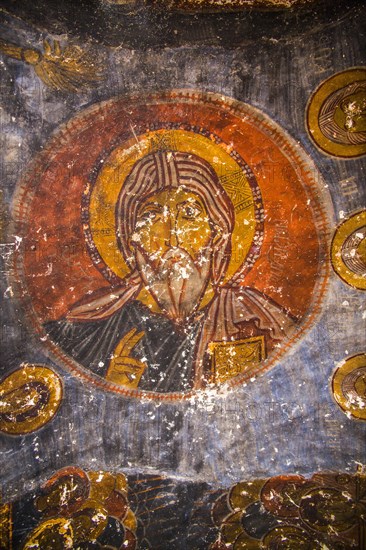 Frescoes in cave church