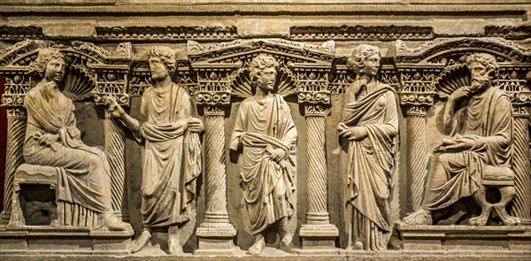 Marble sarcophagus of Aurelia Botiane and Demetria