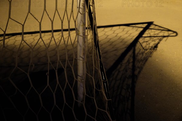 Small football goal with shade in Porto Venere
