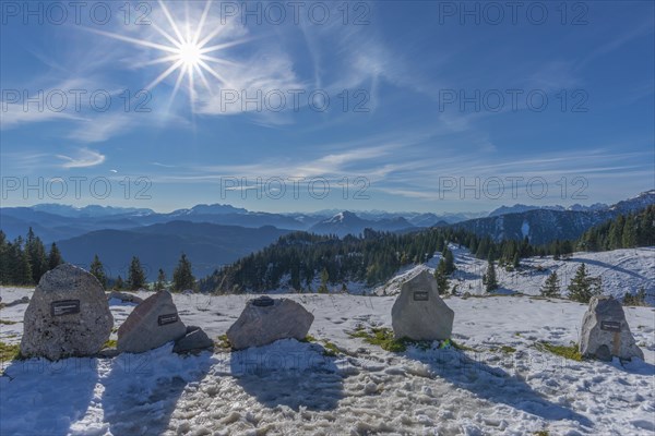 Alpine panorama from the Kampenwand Panorama Trail