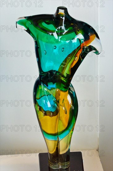 Art sculpture made of glass