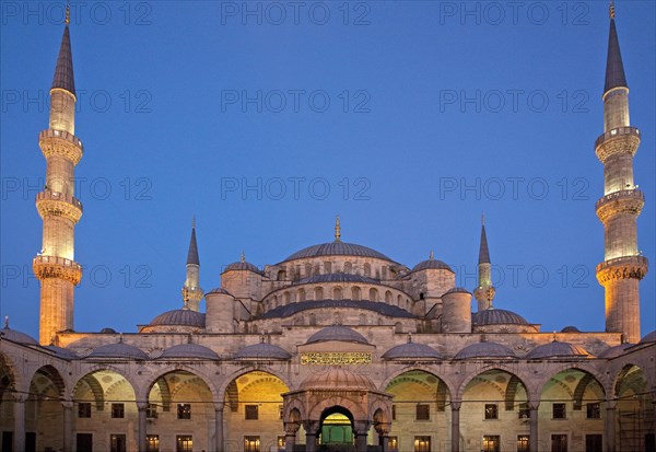 Blue Mosque by night