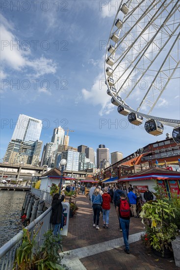 Waterfront with The Seattle Great Wheel