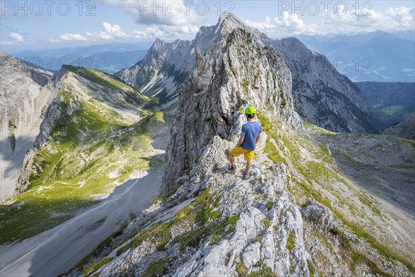 Hikers at the Lamsscharte