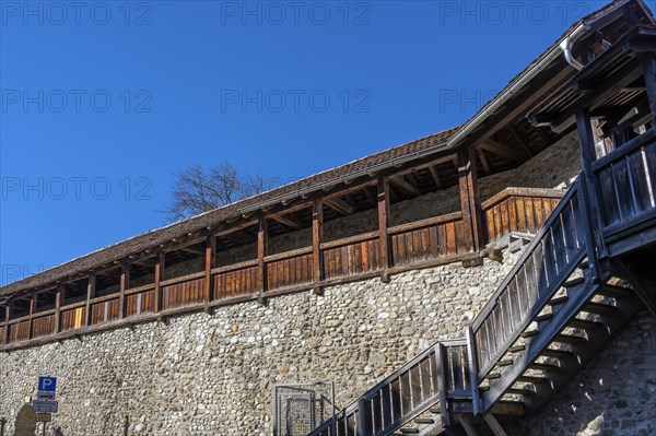 Battlements with stairs on the town wall