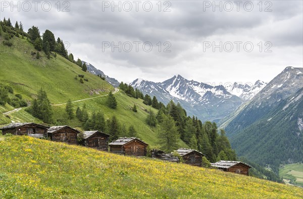 Old wooden huts