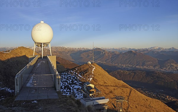 MeteoSwiss weather radar on Monte Lema