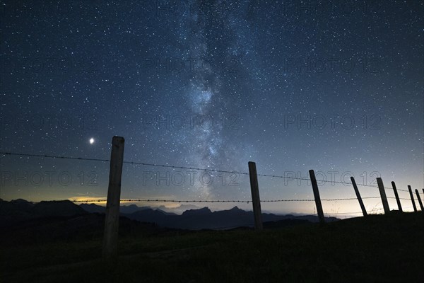 Milky Way on a clear night on the Hochalp