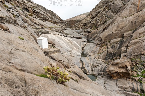 Chapel Ermita de Nuestra Senora de la Pena in the valley Barranco de las Penitas