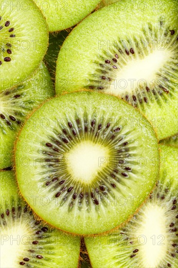 Kiwi fresh fruit kiwis fruit fruit background from above