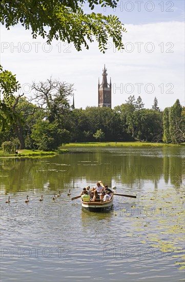 St. Peter's Church on Lake Woerlitz