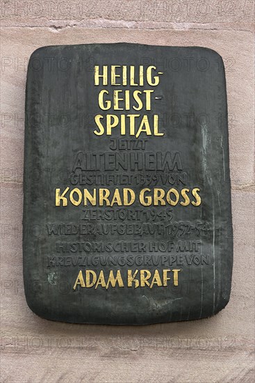 Information board at the former Heilig-Geist-Spital