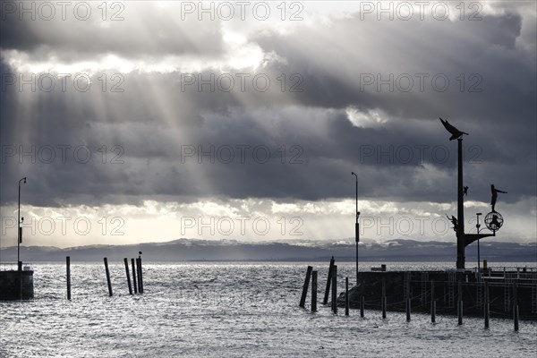 Storm Lolita moves across Lake Constance