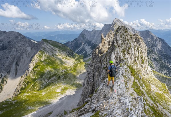 Hikers at the Lamsscharte