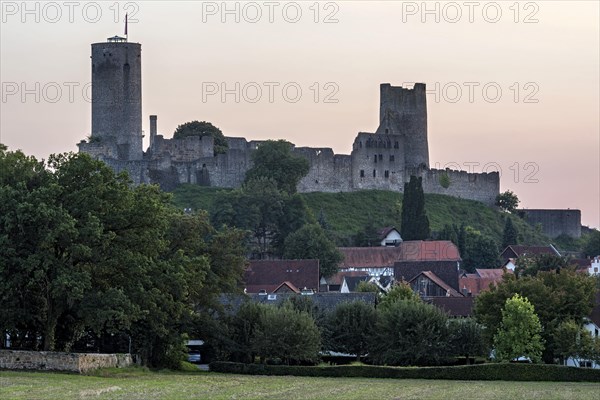 Ruins of the medieval Stauferburg Muenzenberg