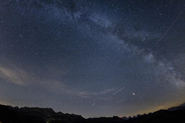 Milky Way on a clear night on the Hochalp