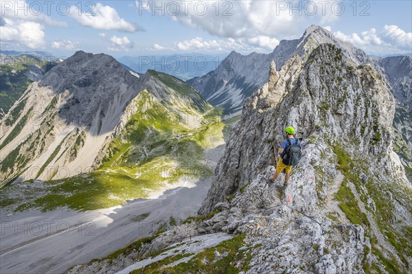 Hikers at the Lamsscharte