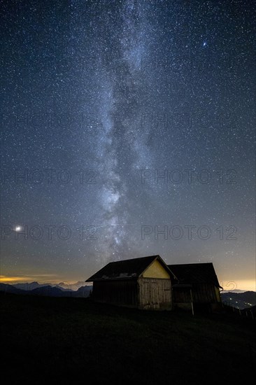 Milky Way on a clear night on the Hochalp