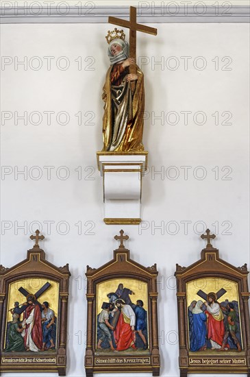 Figure of the Virgin Mary and Stations of the Cross