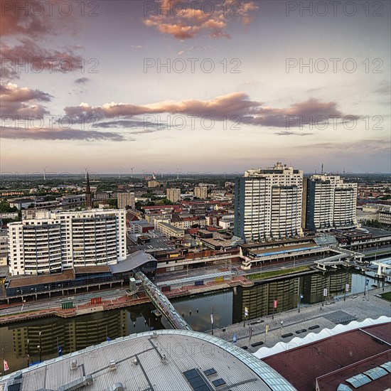 View from above of skyscrapers