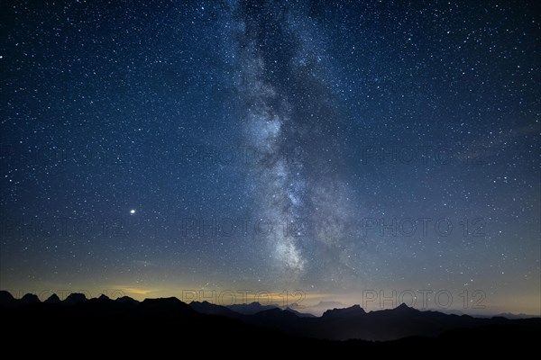 Milky Way on a clear night on the Hochalp