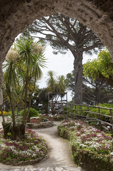 Garden and pointed arch