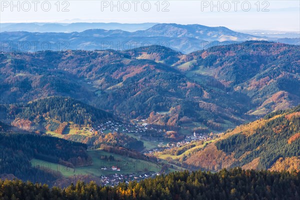Black Forest Mountains Landscape Nature in Autumn in Seebach