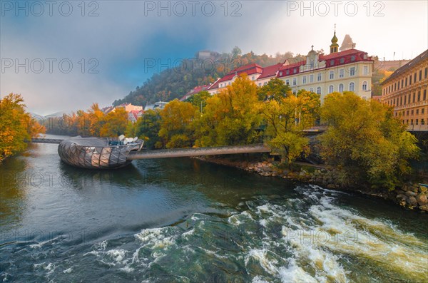 Mur river in autumn