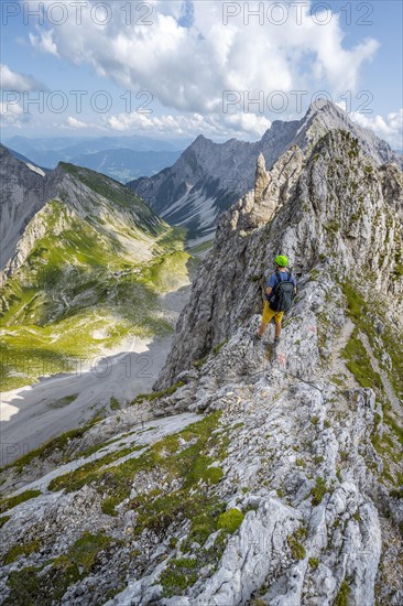 Hikers at the Lamsscharte